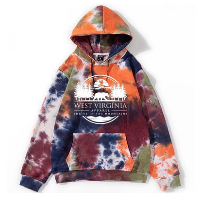 West Virginia Apparel Tie Dye Hoodie